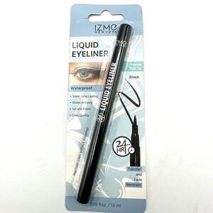 IZME NY BLACK Waterproof LIQUID EYE LINER * Precise Felt Tip * 24 Hour .05oz NEW